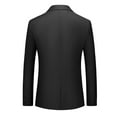 thumbnail image 5 of cllios Men's Sport Coats & Blazers Solid Tuxedo Blazers Jacket Business Formal Suits Slim Fit One Button Blazers Wedding Party Homecoming Suits for Men Big and Tall, 5 of 7