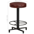 thumbnail image 5 of vidaXL Bar Stool Bar Seat Counter Height Island Stool for Pub Real Leather, 5 of 22