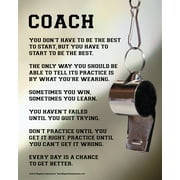 unframed coach motivational 8 x 10 sport poster print