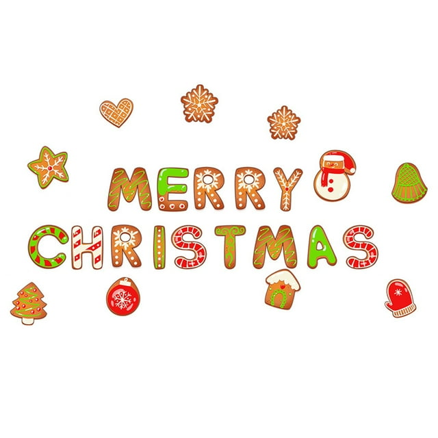 mmirethe PET Garage Door Stickers For Christmas Tree Decoration Refrigerator Decorations Holiday Parties CT129