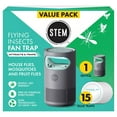 thumbnail image 2 of STEM Flying Insect Fan Trap, Dual Attraction UV Light and Quiet Fan, Indoor Pest Control, Portable with 15 Replaceable Glue Traps, 2 of 6