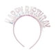 thumbnail image 5 of Diadema de , diadema de , aro para el pelo, broche, Tiara de cumpleaños brillante, corona de cumpleaños para fiesta , rosa, 5 of 8