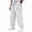White -AA01, variant on Domzle Mens Corduroy Pants Casual Baggy Pants Wide Leg Loose Fit Joggers Sweatpants Elastic Waist Drawstring with Pockets Blue M Sweatpants