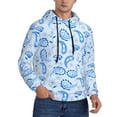 thumbnail image 2 of Lsque Winter Paisley Pattern Pattern Casual Men's Hoodie,Hooded Sweatshirt with Kangaroo Pocket,Pullover Hoodie-Large, 2 of 7