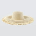 thumbnail image 4 of Fgnfyis Women's Fashion Bohemian Summer Outdoor Big Brim Sun Hat Casual Woven Beach Straw Hat Sun Hats for Women Beige, 4 of 6