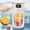 White-Free Size/WH, variant on New Type Portable Juicer with Digital Display, 400ml USB Rechargeable Fruit Juicer Cup for Home, Office, or Outdoors, Multifunctional Blender with Powerful Motor and One-Click Cleaning Feature