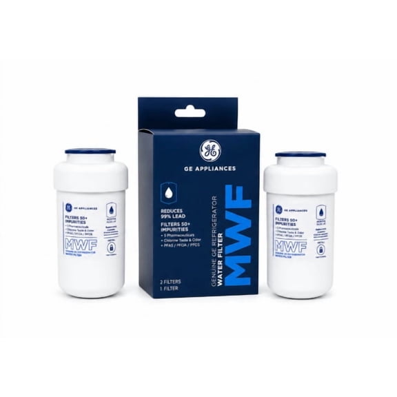 2 Pack MWF Water Filter for GE Refrigerators,