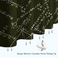 thumbnail image 6 of Math Equations Math Symbols Black Pattern Shower Curtain 72"x72" ,Bathroom Decorative Shower Curtains Set with 12 Hooks,Modern Waterproof Washable Shower Curtain, 6 of 6