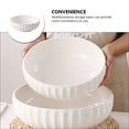 thumbnail image 2 of HINTRMENT 1Pc White Ceramic Basin for Soup and Food Storage Thick Wall Premium, 2 of 7