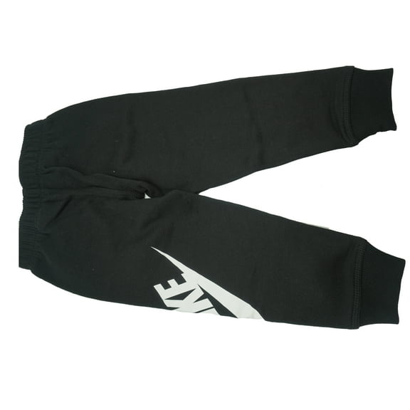Nike Little Boy's Fleece Lined Jogger Pants Black White Size 4