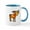 White/Blue Inside, variant on CafePress - MOOSE Mugs - 11 oz Ceramic Mug - Novelty Coffee Tea Cup