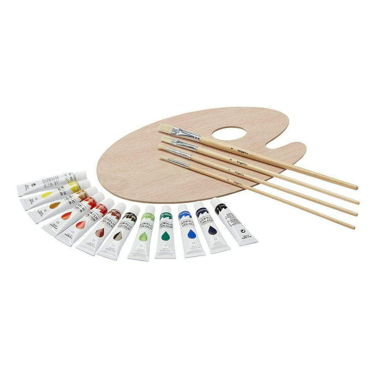 Kingart 24-Piece Acrylic Paint Table & Easel Set