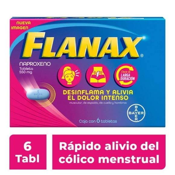 Flanax Fem 550 mg 6 tabletas