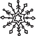 thumbnail image 1 of Printtoo Scrap-booking Conception de Flocon de Neige Rond en Bois Brun Bloc de Timbre en Caoutchouc-3 Pouces, 1 of 1