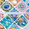thumbnail image 2 of Pintura de diamantes irregular, un kit de pintura de diamantes 5D adecuado para niños y adultos principiantes, tamaño: 20*20 cm, 2 of 3