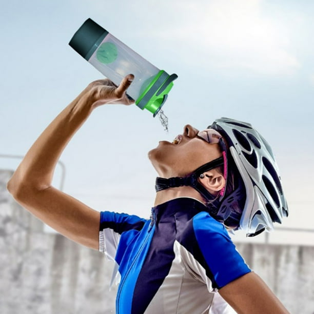 Vaso mezclador portátil de 700 ml, doble capa, para fitness, deportes, agua, proteína en polvo, vaso de plástico con báscula.