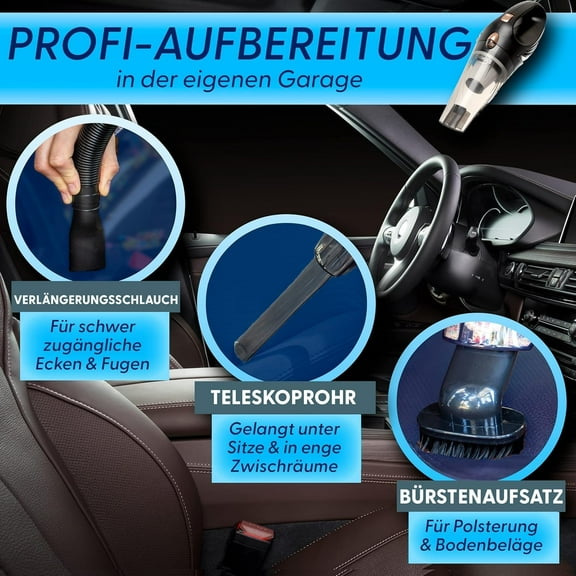 ThisWorx Car Vacuum Cleaner 2.0 - Portable Handheld Mini Vacuum Cleaner W/ 16ft Cord, Bag, & Attachments - Small Vacuum for Car, RV, Boats, Travel