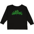 thumbnail image 3 of Inktastic St. Patrick's Day Clovers in Plaid Boys or Girls Long Sleeve Toddler T-Shirt, 3 of 5