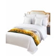 thumbnail image 2 of Xipuska Sunflower Field Bed Runners for Twin Size Bed, Decorative Bed Throws for Foot of Bed, Summer Pastoral Rustic Botanical Floral Bed Runner Sofa Throw Bedding Scarf Slipcover for Bedroom, 2 of 6
