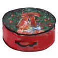 thumbnail image 1 of Propik Bolsa De Almacenamiento Para Coronas Navideñas De 36 Pulgadas – Contenedor Navideño Con Ventana Transparente – Tela Resistente A Desgarros – 36 Pulgadas X 36 Pulgadas X 8 Pulgadas (Rojo), 1 of 5
