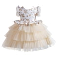thumbnail image 2 of SDNall Baby Girl Dress Girls Formal Dress Big Children Layered Mesh Princess Dress, 2 of 9