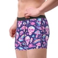thumbnail image 2 of Honeii mushroom rainbow color Skull Men's Underwear Boxer Briefs Pack, ComfortSoft Boxer Brief for Men, Moisture-Wicking Breathable-Small, 2 of 5