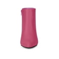thumbnail image 6 of BLISSFUL STEP Women's Pointed Toe Zipper Stiletto Heels Ankle Boots Hot Pink 7, 6 of 7