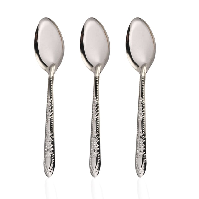 100 Piezas Tenedores de Cena, Cuchara Plateada de 18 cm, Cuchara Tenedores de Acero Inoxidable, para el Hogar, Cocina o Restaurante, Apto para Lavavajillas