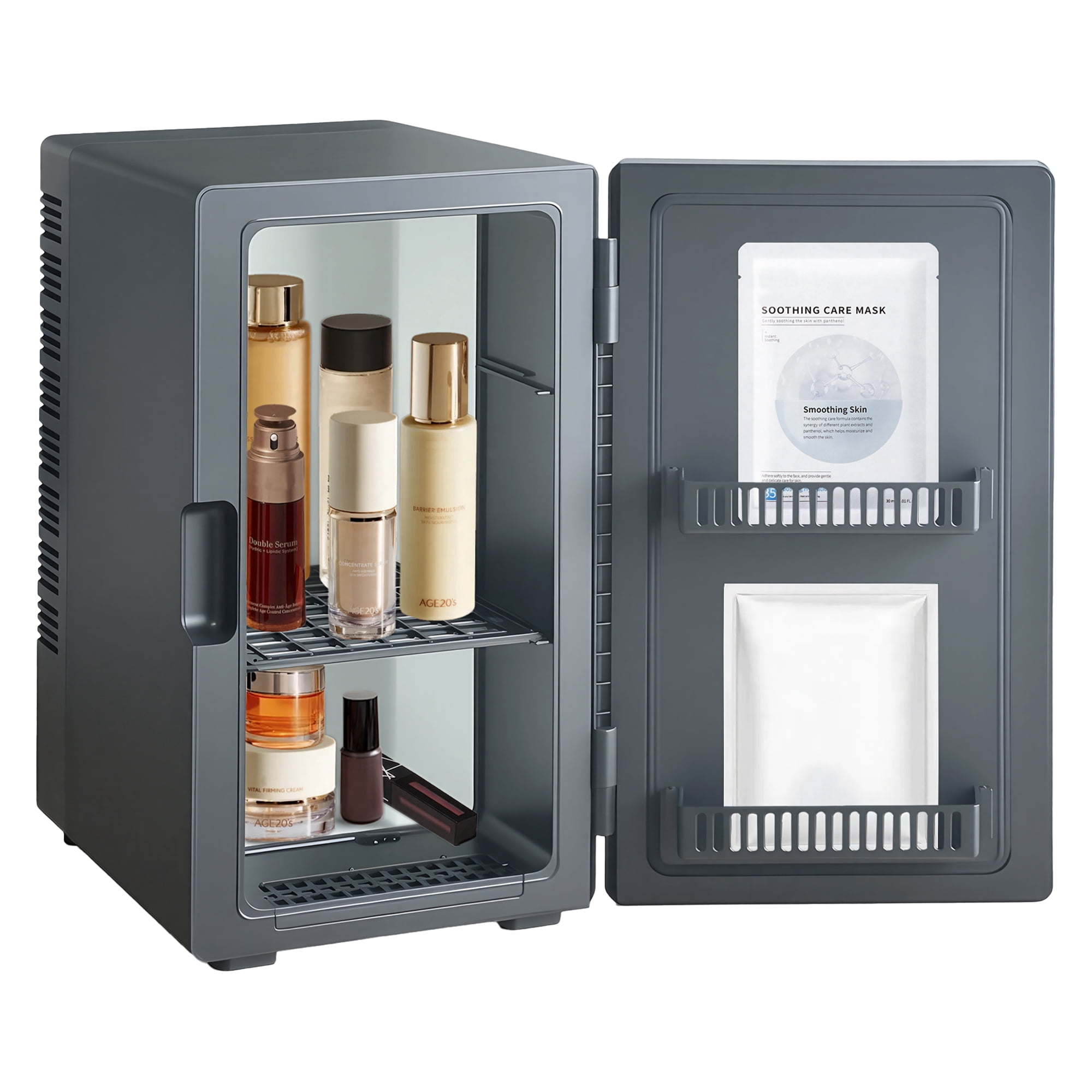 10L/0.35Cu.ft Gaming Light Mini Refrigerator, Beverage Fridge, Wine cooler, for Cosmetic ,Drink, 9 Colors Light Modes