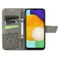 thumbnail image 3 of Decase Galaxy A14 Wallet Case,Fashionable Butterfly & Flower Embossed PU Leather Shockproof Folio Flip Case with Card Slots Stand Protective Phone Cover for Samsung Galaxy A14 5G,Gray, 3 of 6