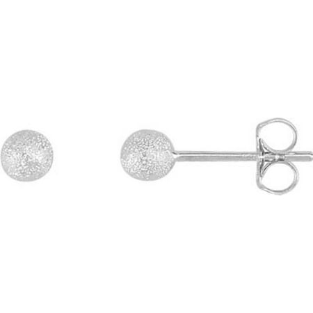 4mm Stardust Ball Stud Earrings in Sterling Silver