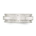 thumbnail image 3 of 925 Sterling Silver 7mm Polished Fancy Band Ring Size 8.5 -  Jewelry Gift for Mom, 3 of 6