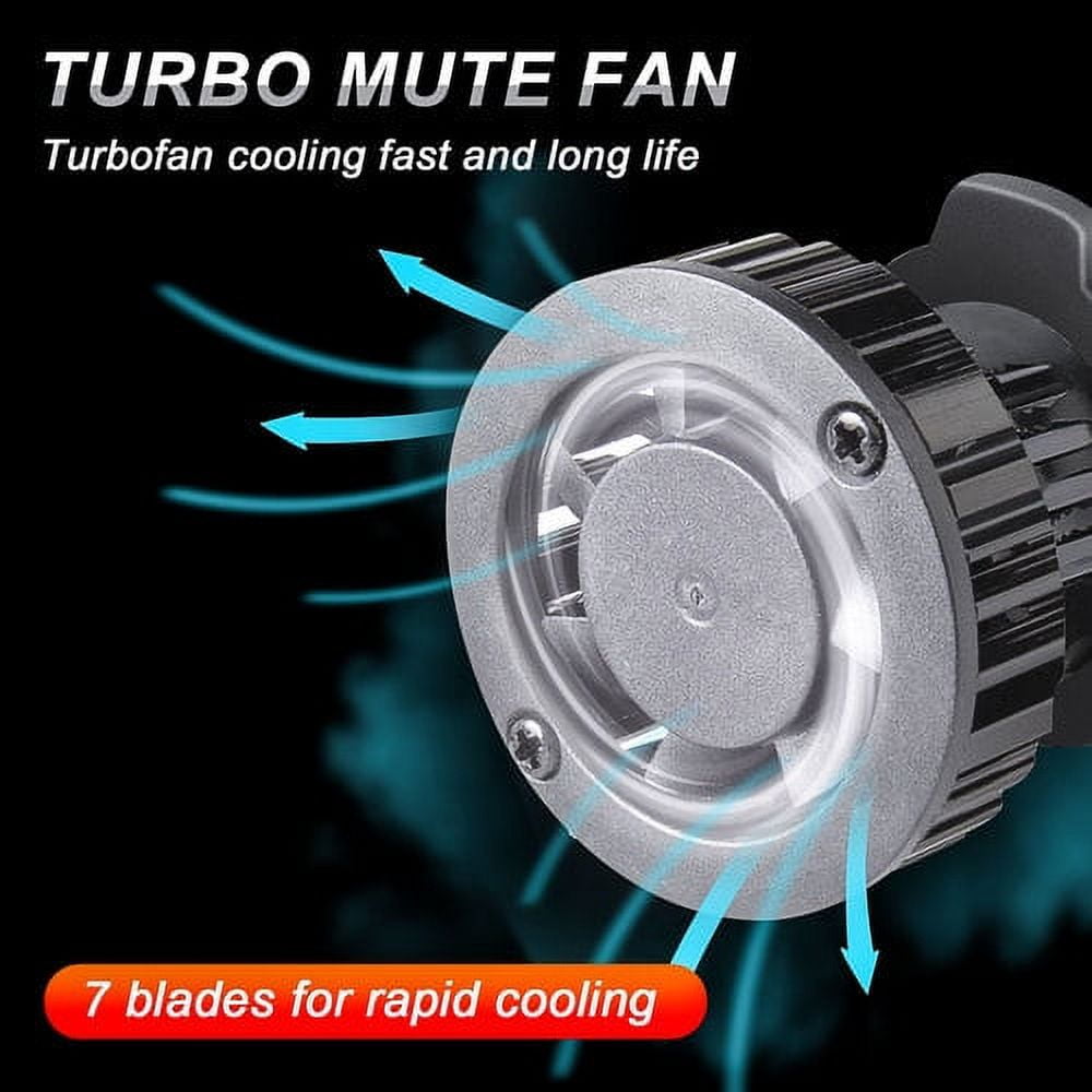 FOR FIAT 500 2012 - 2018 9012 LED Headlight Kit car High Low beam Bulbs HIR2 6000K