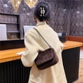 thumbnail image 6 of Puntoco Clearance Ladies Shoulder Bag Handbag All-Match Messenger Bag Coffee 21X9X15, 6 of 8