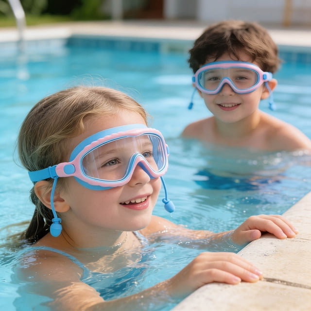 BotaniNest Fog Swimming Goggles With Lens Nose Bridge Ear Plugs For Enhanced Underwater