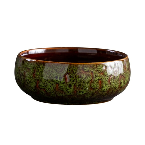 Staron 6.5 Inch Round Large Ceramic Pots for Plants, Bonsai Pot Ceramic Succulent Garden Pots Planter Bowl Pot