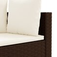 thumbnail image 5 of vidaXL 10 Piece Garden Sofa Set with Cushions Brown Poly Rattan, 5 of 5