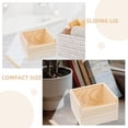 thumbnail image 4 of Raindrops 2Pcs Unfinished Boxes Wood Storage Holder Transparent For Home Use, 4 of 8