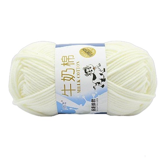 WINDLAND Milk Cotton Yarn Hand Knitting Yarn Multicolor Soft Yarn Cotton Threads for Scarves Blanket Shawls Hat