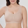 thumbnail image 2 of Aezemi Women Wide Straps Bras, Breathable No Underwire Full Support Comfy T-Shirt Bralette, Push up Seamless Wireless Everyday Lingerie XL, 2 of 5