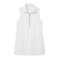 thumbnail image 5 of WAGUTH Women's Half-Zip Mini Dress Cotton Linen Sleeveless Collared Casual Shift Dress Summer Dress with Pockets for Daily Outfit, 5 of 5