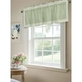 thumbnail image 6 of Valances for Windows Sage Green Abstract Art Rod Pocket Cafe Window Treatments Valance Curtains for Kitchen Bathroom Laundry Basement Windows 60"x18", 6 of 9