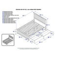 thumbnail image 5 of Mission Platform Bed with Matching Foot Board with 2 Urban Bed Drawers in, Multiple Colors and Sizes, 5 of 5