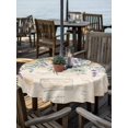 thumbnail image 2 of Outdoor Tablecloth with Umbrella Hole for Patio/Picnic/Party/Camping, Floral Eucalyptus Leaves Waterproof Table Cloth Round Cover Washable, Daisy Summer Botanical Vintage (Dia 54"), 2 of 8