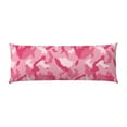 thumbnail image 2 of Body Pillow Cover - Pink Camouflage Soft Body Pillow Cover with Zipper, Comfort Body Pillow Pillowcase, Body Pillow Case Cover 20 x 54, 2 of 7