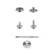 thumbnail image 1 of 120pcs Snap Fasteners Kit, Marine Canvas Snaps With 2pcs Setting Tool Stainless Steel Snap Buttons Snaps With Screws, 1 of 5