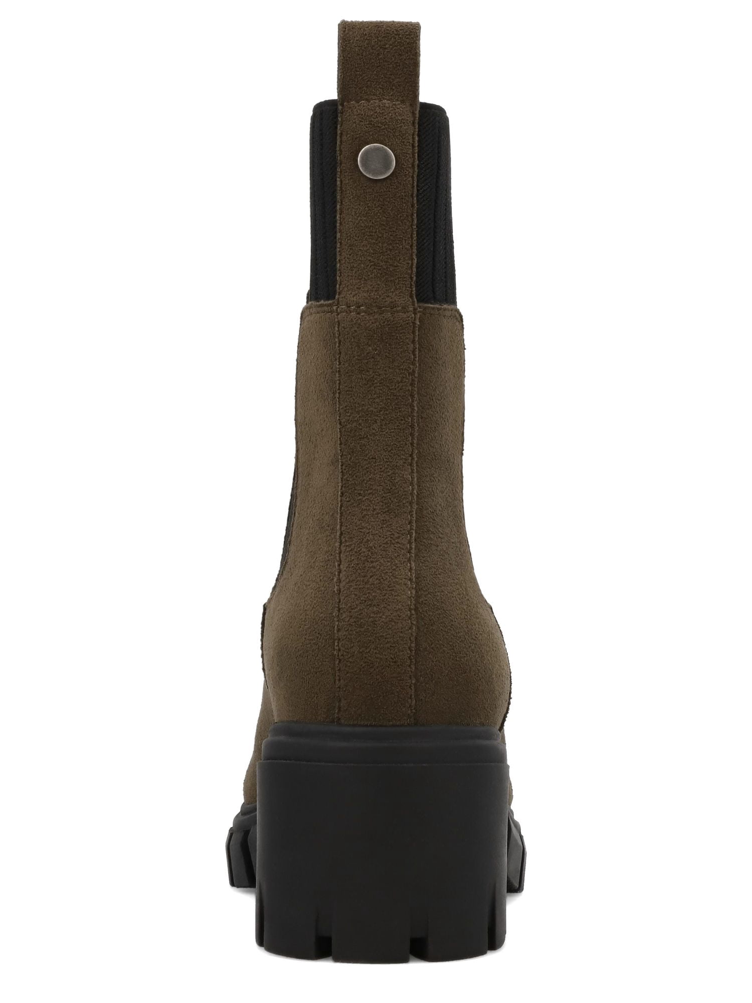 MIA Too Women's Isabeau Knit Gore Lug Sole Chelsea Boot