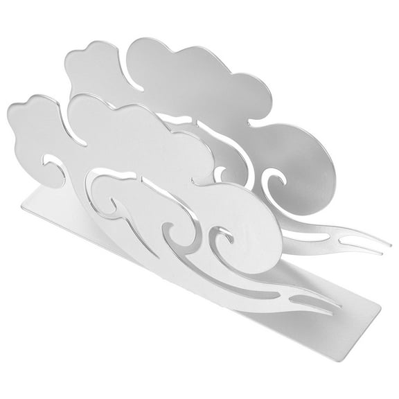 GOOHOCHY Silver Napkin Holder For Table Metal Napkin Holder Paper Napkin Holder Modern Tissue Dispenser Stand Silver Kitchen Decoration