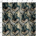 thumbnail image 3 of Soimoi Japan Crepe Satin Green Fabric By the Yard - 54 Inch Wide - Abstract Texture Material - Contemporary and Artistic Fusion for Various Uses Printed Fabric, 3 of 6