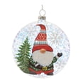 thumbnail image 3 of Melrose Gnome Glass Christmas Ball Ornaments - 4" (100mm) - Multi-Color - 12ct, 3 of 6